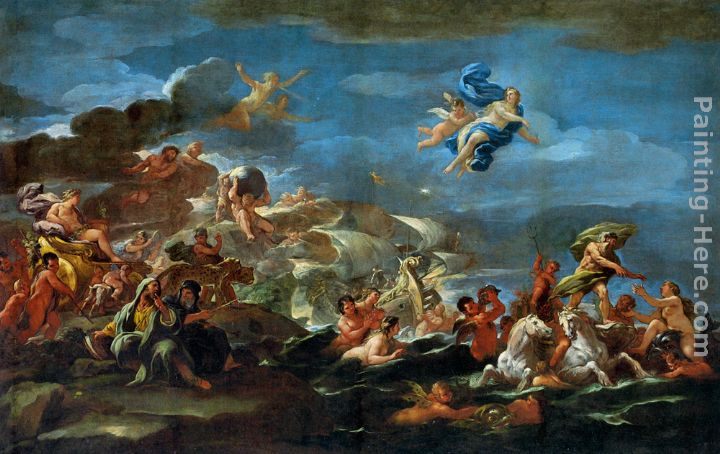 Luca Giordano The Triumph of Bacchus Neptune and Amphitrite
